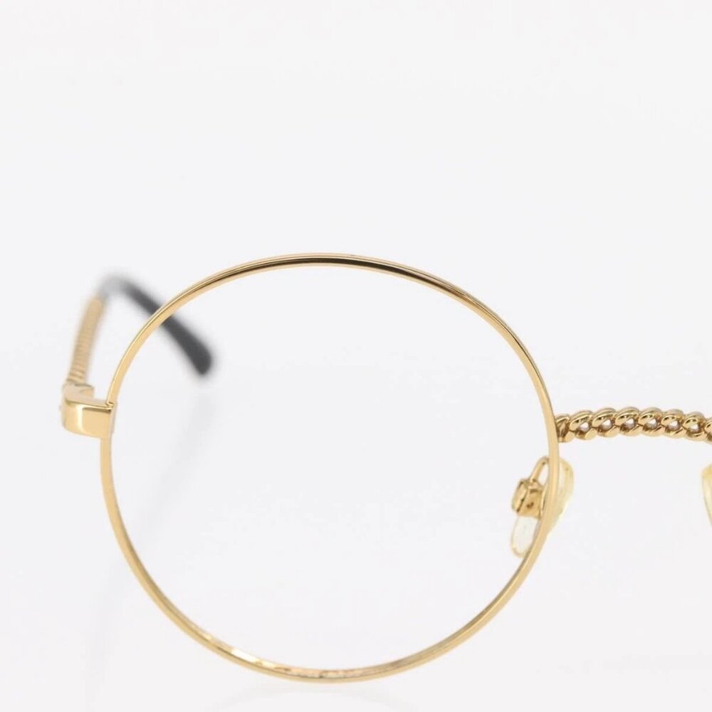 CHANEL Sunglasses frames metal Gold CC Auth 153002 - Picture 3 of 14